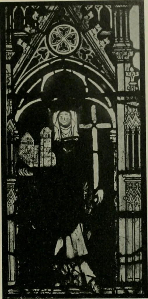 An illustration from Die rheinischen Glasmalereien vom 12. bis zum 16. Jahrhundert, 1912, leaf 258