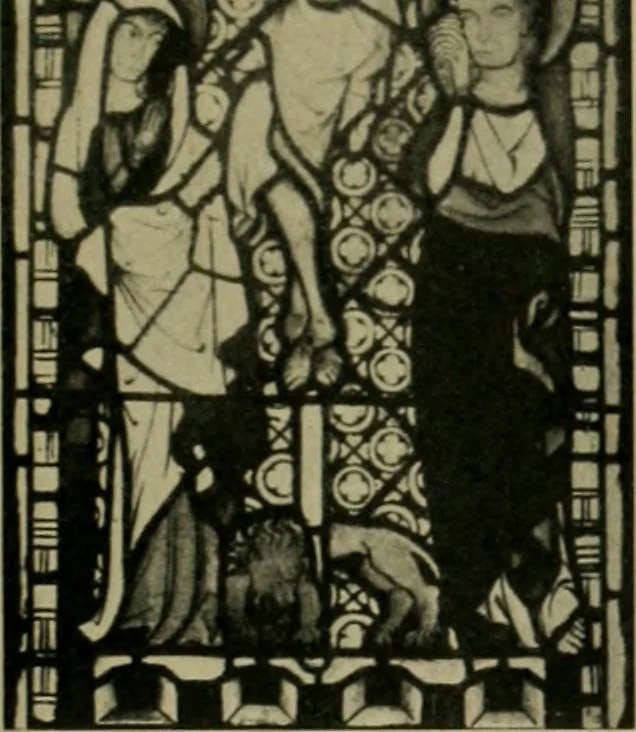 An illustration from Die rheinischen Glasmalereien vom 12. bis zum 16. Jahrhundert, 1912, leaf 266