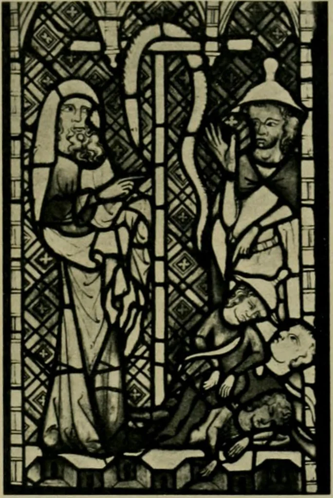An illustration from Die rheinischen Glasmalereien vom 12. bis zum 16. Jahrhundert, 1912, leaf 266