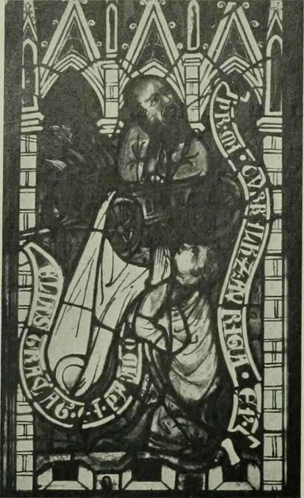 An illustration from Die rheinischen Glasmalereien vom 12. bis zum 16. Jahrhundert, 1912, leaf 267