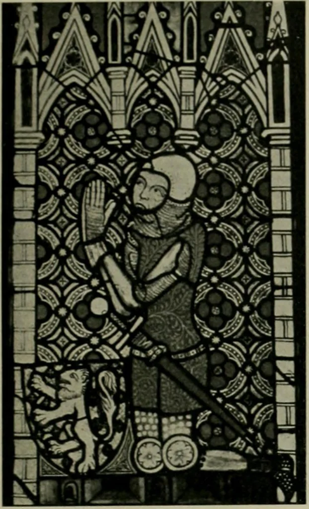 An illustration from Die rheinischen Glasmalereien vom 12. bis zum 16. Jahrhundert, 1912, leaf 268