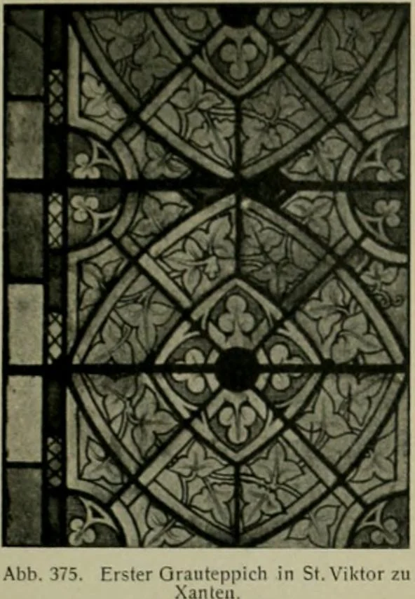 An illustration from Die rheinischen Glasmalereien vom 12. bis zum 16. Jahrhundert, 1912, leaf 270