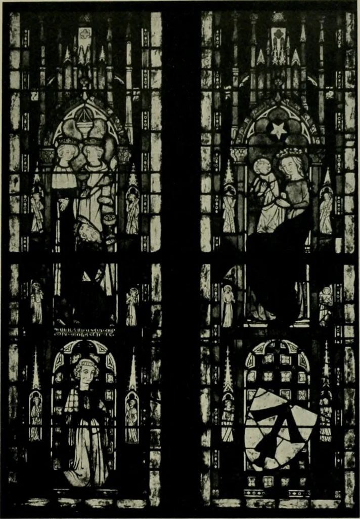 An illustration from Die rheinischen Glasmalereien vom 12. bis zum 16. Jahrhundert, 1912, leaf 270