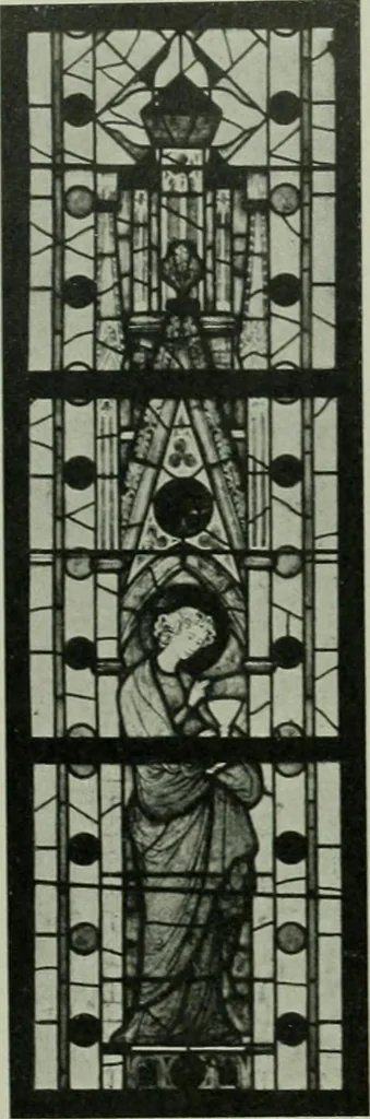 An illustration from Die rheinischen Glasmalereien vom 12. bis zum 16. Jahrhundert, 1912, leaf 271