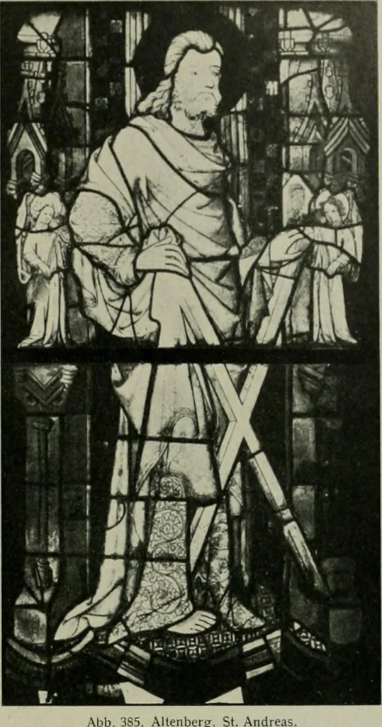 An illustration from Die rheinischen Glasmalereien vom 12. bis zum 16. Jahrhundert, 1912, leaf 276
