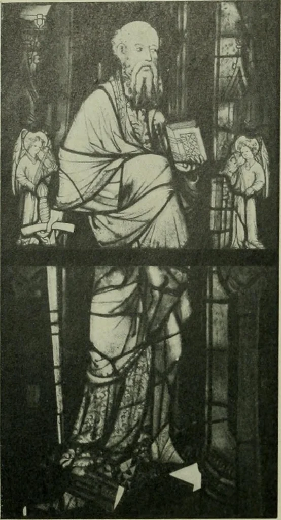 An illustration from Die rheinischen Glasmalereien vom 12. bis zum 16. Jahrhundert, 1912, leaf 277