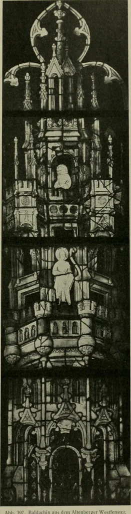 An illustration from Die rheinischen Glasmalereien vom 12. bis zum 16. Jahrhundert, 1912, leaf 286