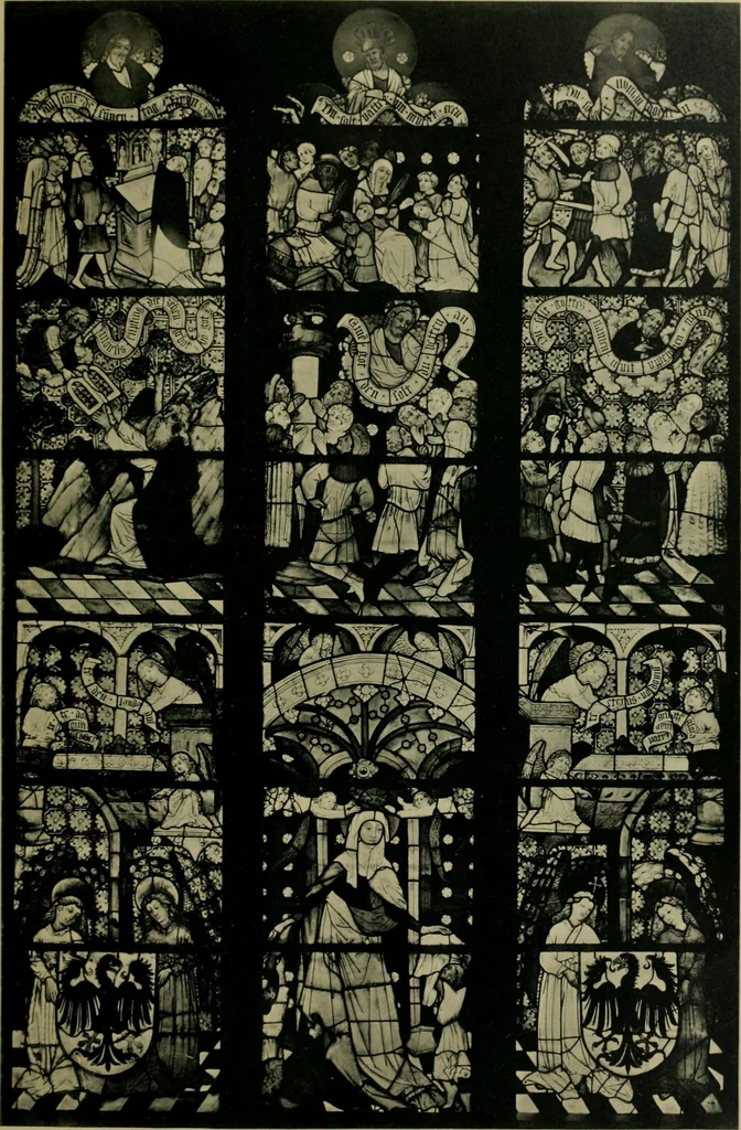 An illustration from Die rheinischen Glasmalereien vom 12. bis zum 16. Jahrhundert, 1912, leaf 292