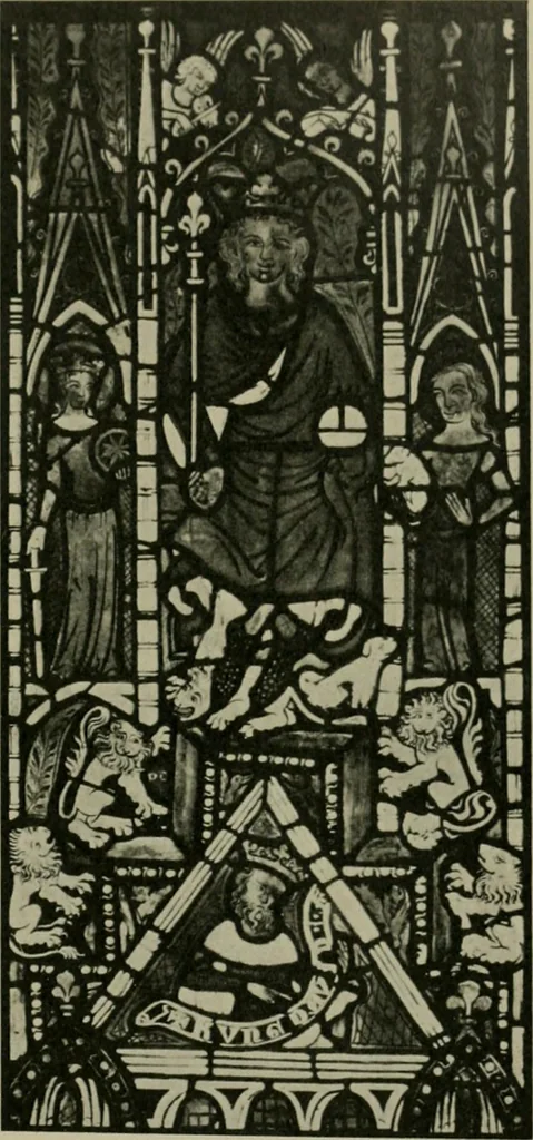 An illustration from Die rheinischen Glasmalereien vom 12. bis zum 16. Jahrhundert, 1912, leaf 294
