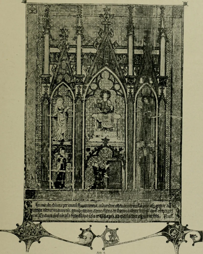 An illustration from Die rheinischen Glasmalereien vom 12. bis zum 16. Jahrhundert, 1912, leaf 46
