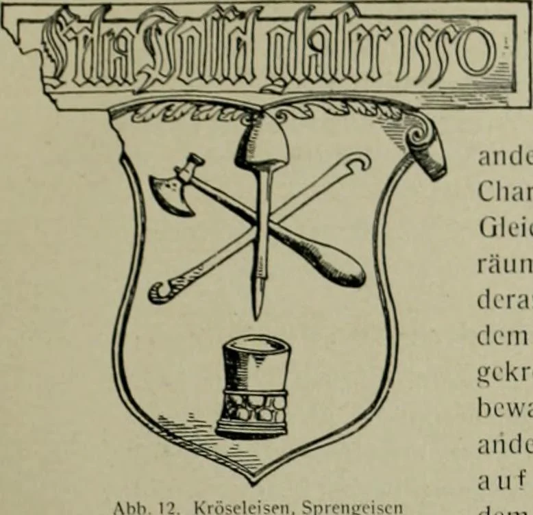 An illustration from Die rheinischen Glasmalereien vom 12. bis zum 16. Jahrhundert, 1912, leaf 52