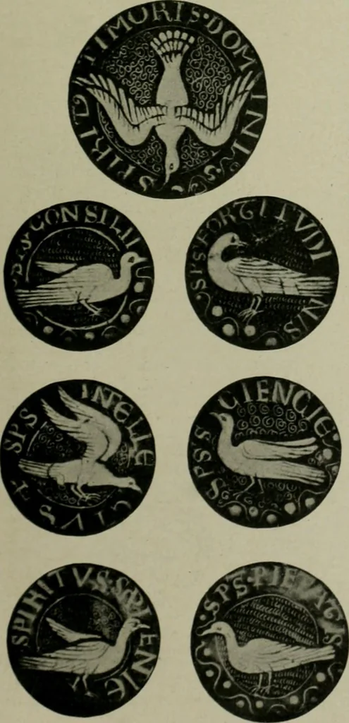 An illustration from Die rheinischen Glasmalereien vom 12. bis zum 16. Jahrhundert, 1912, leaf 56