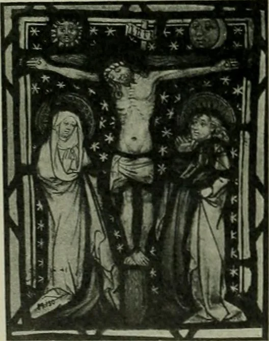 An illustration from Die rheinischen Glasmalereien vom 12. bis zum 16. Jahrhundert, 1912, leaf 57