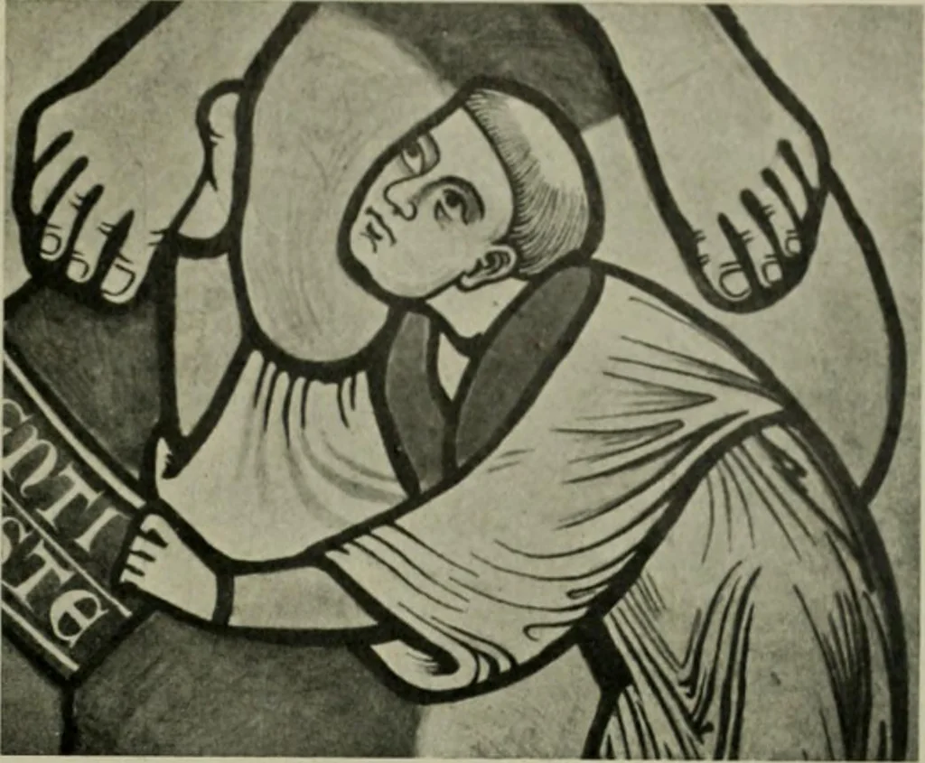 An illustration from Die rheinischen Glasmalereien vom 12. bis zum 16. Jahrhundert, 1912, leaf 58