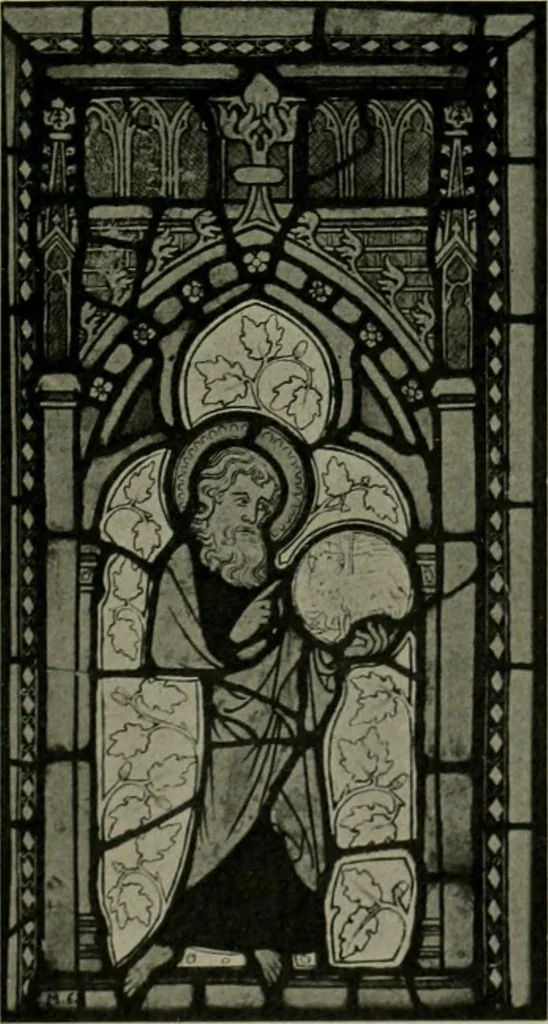 An illustration from Die rheinischen Glasmalereien vom 12. bis zum 16. Jahrhundert, 1912, leaf 58