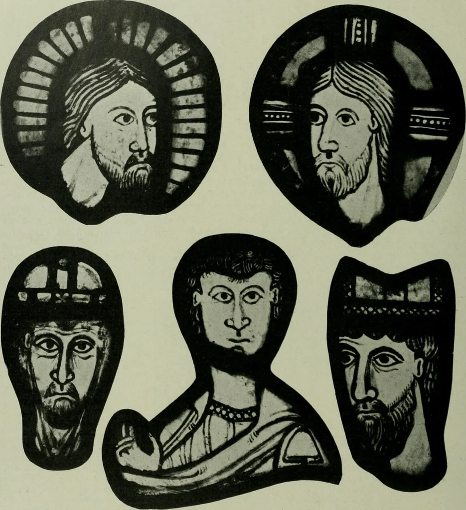 An illustration from Die rheinischen Glasmalereien vom 12. bis zum 16. Jahrhundert, 1912, leaf 59