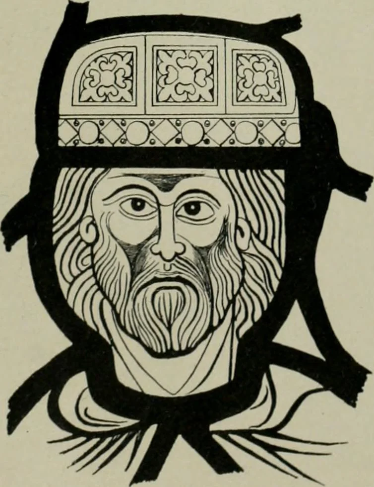 An illustration from Die rheinischen Glasmalereien vom 12. bis zum 16. Jahrhundert, 1912, leaf 62