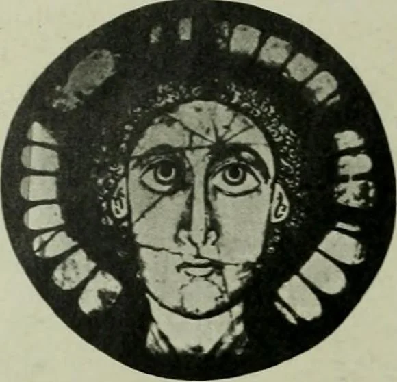 An illustration from Die rheinischen Glasmalereien vom 12. bis zum 16. Jahrhundert, 1912, leaf 63