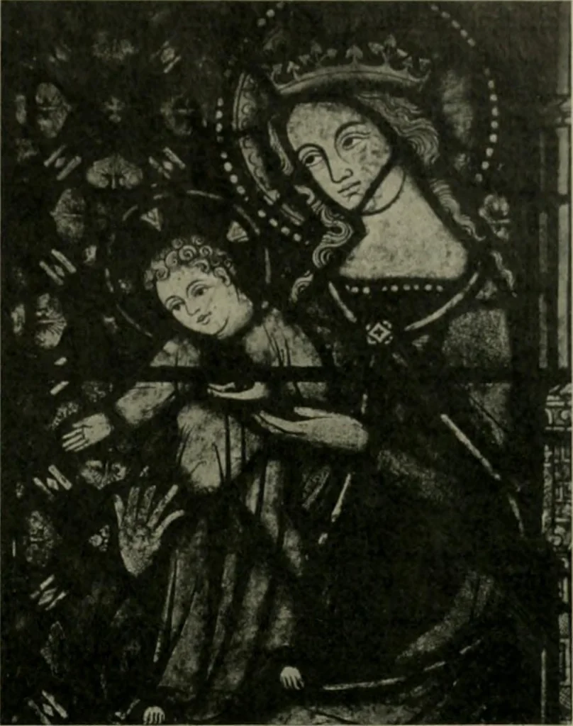 An illustration from Die rheinischen Glasmalereien vom 12. bis zum 16. Jahrhundert, 1912, leaf 64