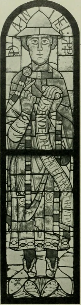 An illustration from Die rheinischen Glasmalereien vom 12. bis zum 16. Jahrhundert, 1912, leaf 87