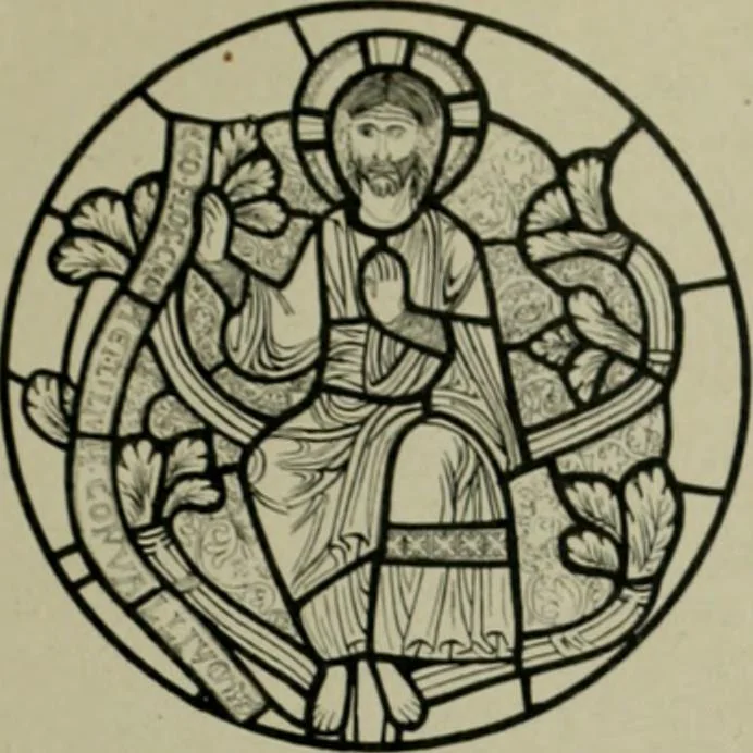 An illustration from Die rheinischen Glasmalereien vom 12. bis zum 16. Jahrhundert, 1912, leaf 88