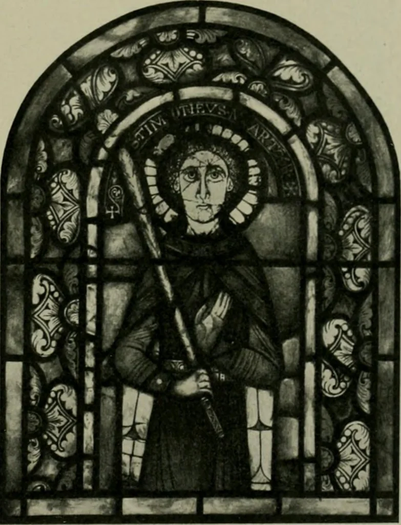 An illustration from Die rheinischen Glasmalereien vom 12. bis zum 16. Jahrhundert, 1912, leaf 88