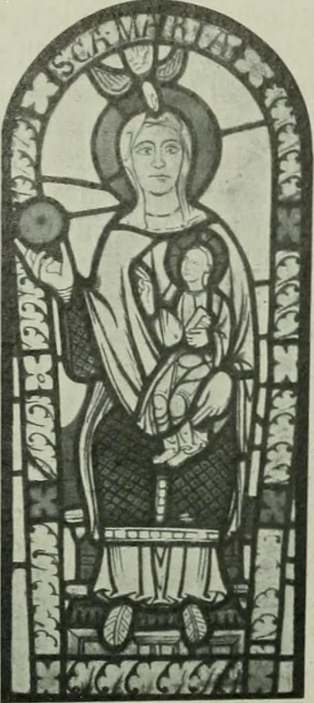 An illustration from Die rheinischen Glasmalereien vom 12. bis zum 16. Jahrhundert, 1912, leaf 89