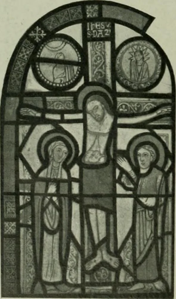 An illustration from Die rheinischen Glasmalereien vom 12. bis zum 16. Jahrhundert, 1912, leaf 89