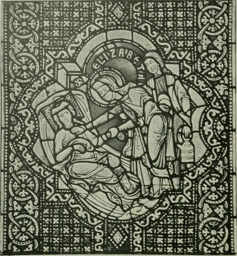 An illustration from Die rheinischen Glasmalereien vom 12. bis zum 16. Jahrhundert, 1912, leaf 93