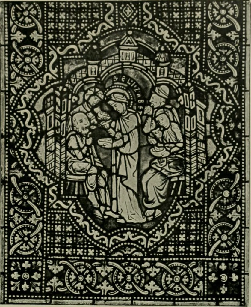 An illustration from Die rheinischen Glasmalereien vom 12. bis zum 16. Jahrhundert, 1912, leaf 94