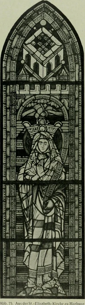 An illustration from Die rheinischen Glasmalereien vom 12. bis zum 16. Jahrhundert, 1912, leaf 95