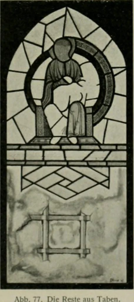 An illustration from Die rheinischen Glasmalereien vom 12. bis zum 16. Jahrhundert, 1912, leaf 98