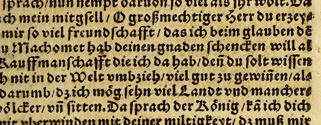An illustration from Die ritterliche vnnd lobwirdige Reyss, des gestrengen vnd vber all ander weit erfarne Ritter, vnnd Landtfahrer, Herrn Ludovico Vartomans von Bolonia, sagend von den Landen Egypto, Syria, von beiden Arabia, Persia, India, vnd Ethiopia ., 1548, leaf 163