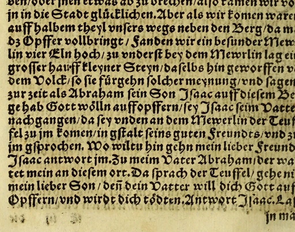 An illustration from Die ritterliche vnnd lobwirdige Reyss, des gestrengen vnd vber all ander weit erfarne Ritter, vnnd Landtfahrer, Herrn Ludovico Vartomans von Bolonia, sagend von den Landen Egypto, Syria, von beiden Arabia, Persia, India, vnd Ethiopia ., 1548, leaf 42