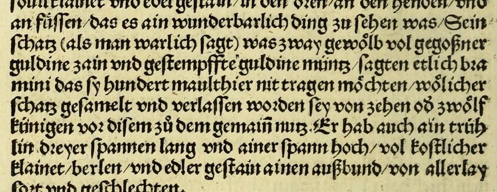 An illustration from Die ritterlich vnd lobwirdig Raiss des gestre[n]gen vnd über all ander weyt erfarnen Ritters vn[d] Landtfarers, Herren Ludowico Vartomans von Bolonia. Sagent vo[n] den Landen Egipto. Syria, vo[n] bayden Arabia. Persia. India. vn[d] Ethiopia ., 1518, leaf 106
