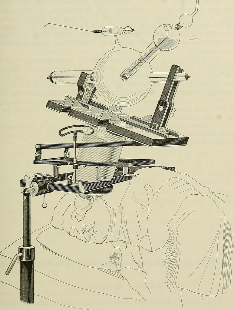An illustration from Die Röntgentechnik : Lehrbuch für Ärzte und Studierende, 1906, leaf 126