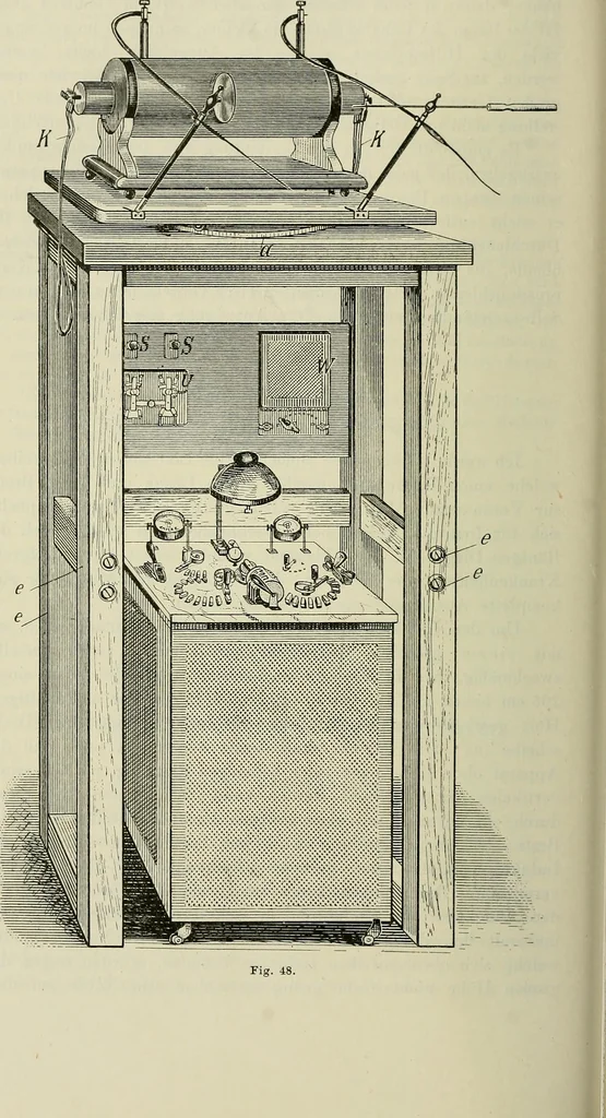 An illustration from Die Röntgentechnik : Lehrbuch für Ärzte und Studierende, 1906, leaf 129