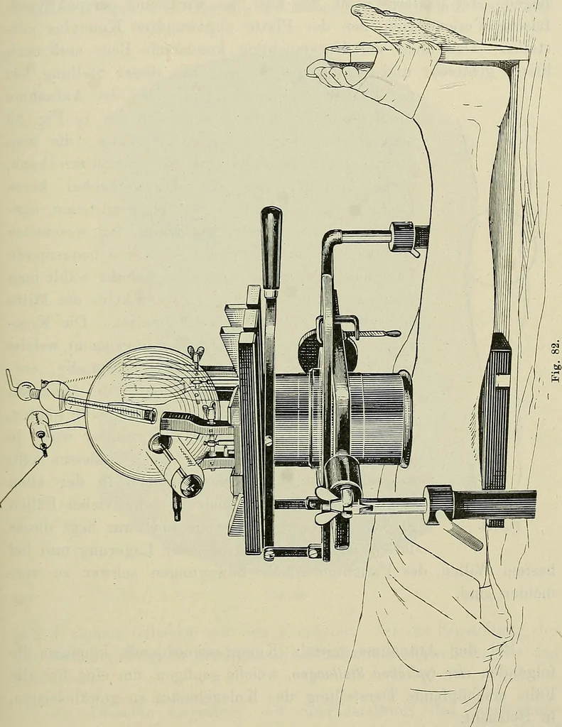 An illustration from Die Röntgentechnik : Lehrbuch für Ärzte und Studierende, 1906, leaf 258