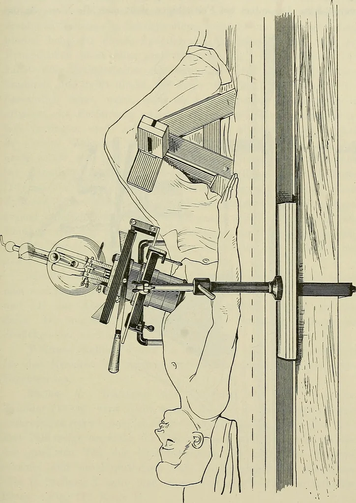 An illustration from Die Röntgentechnik : Lehrbuch für Ärzte und Studierende, 1906, leaf 308