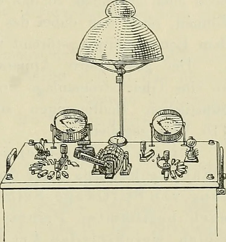 An illustration from Die Röntgentechnik : Lehrbuch für Ärzte und Studierende, 1906, leaf 32