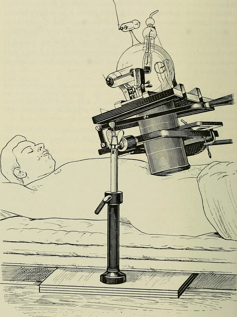 An illustration from Die Röntgentechnik : Lehrbuch für Ärzte und Studierende, 1906, leaf 321
