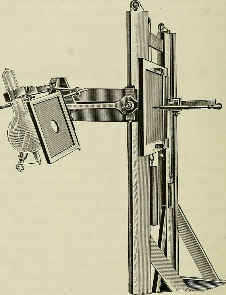 An illustration from Die Röntgentechnik : Lehrbuch für Ärzte und Studierende, 1906, leaf 377