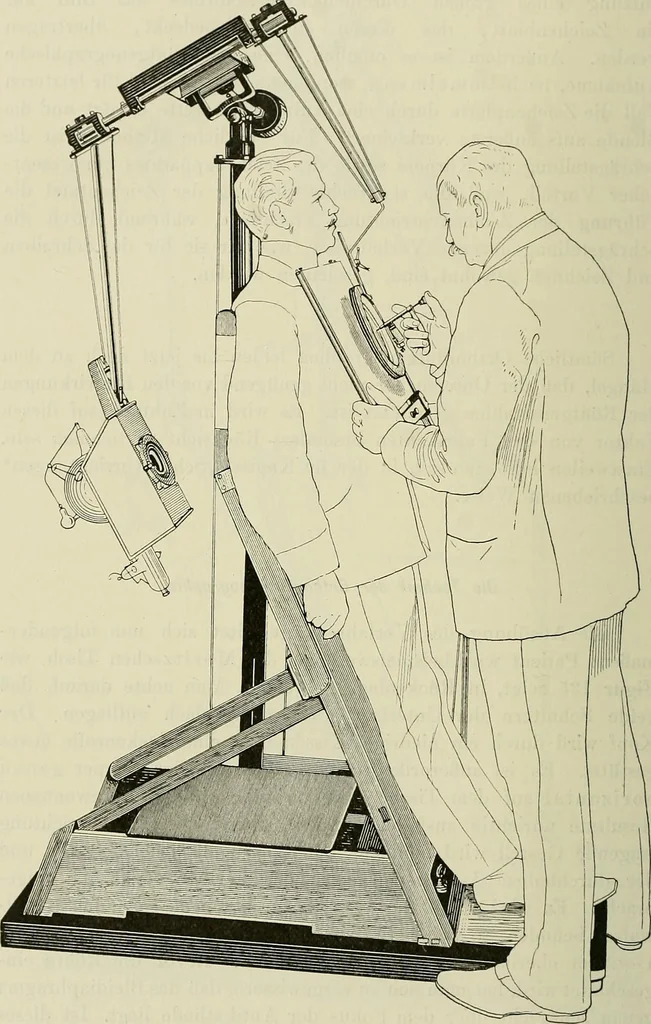 An illustration from Die Röntgentechnik : Lehrbuch für Ärzte und Studierende, 1906, leaf 393