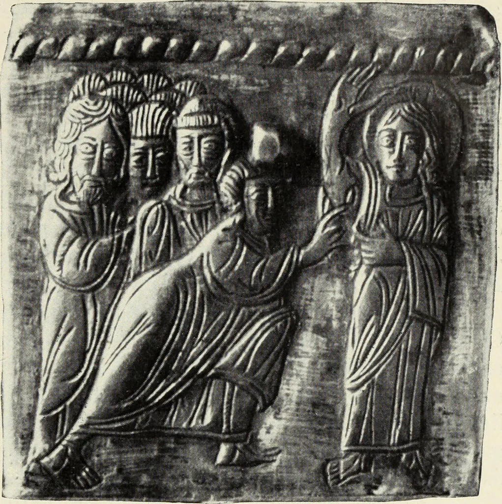 An illustration from Die römische Kapelle Sancta sanctorum und ihr Schatz : meine Entdeckungen und Studien in der Palastkapelle der mittelalterlichen Päpste, 1908, leaf 110