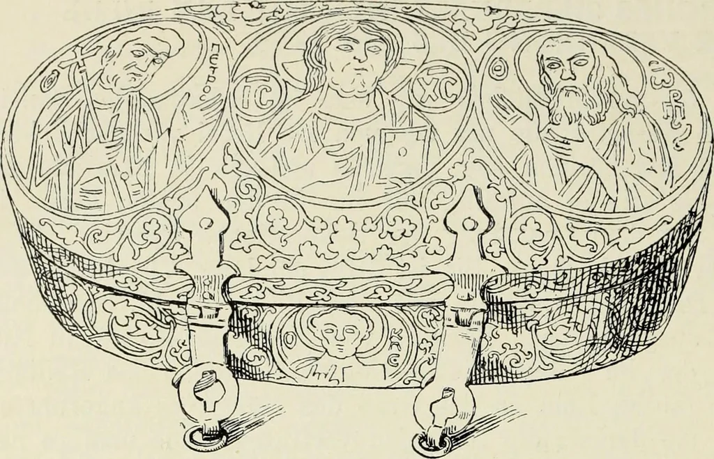 An illustration from Die römische Kapelle Sancta sanctorum und ihr Schatz : meine Entdeckungen und Studien in der Palastkapelle der mittelalterlichen Päpste, 1908, leaf 121