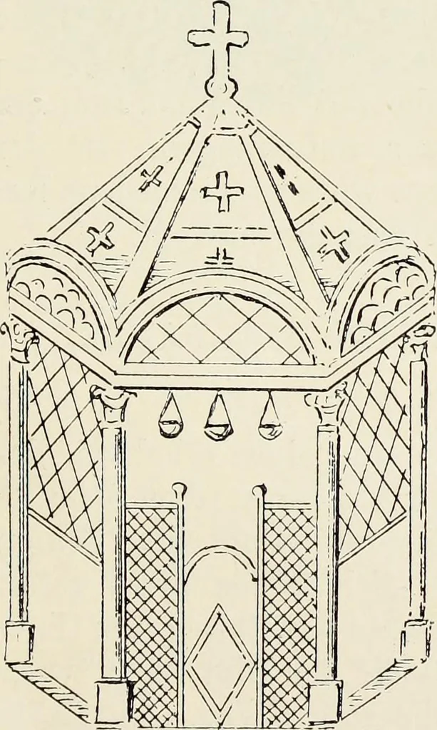 An illustration from Die römische Kapelle Sancta sanctorum und ihr Schatz : meine Entdeckungen und Studien in der Palastkapelle der mittelalterlichen Päpste, 1908, leaf 128