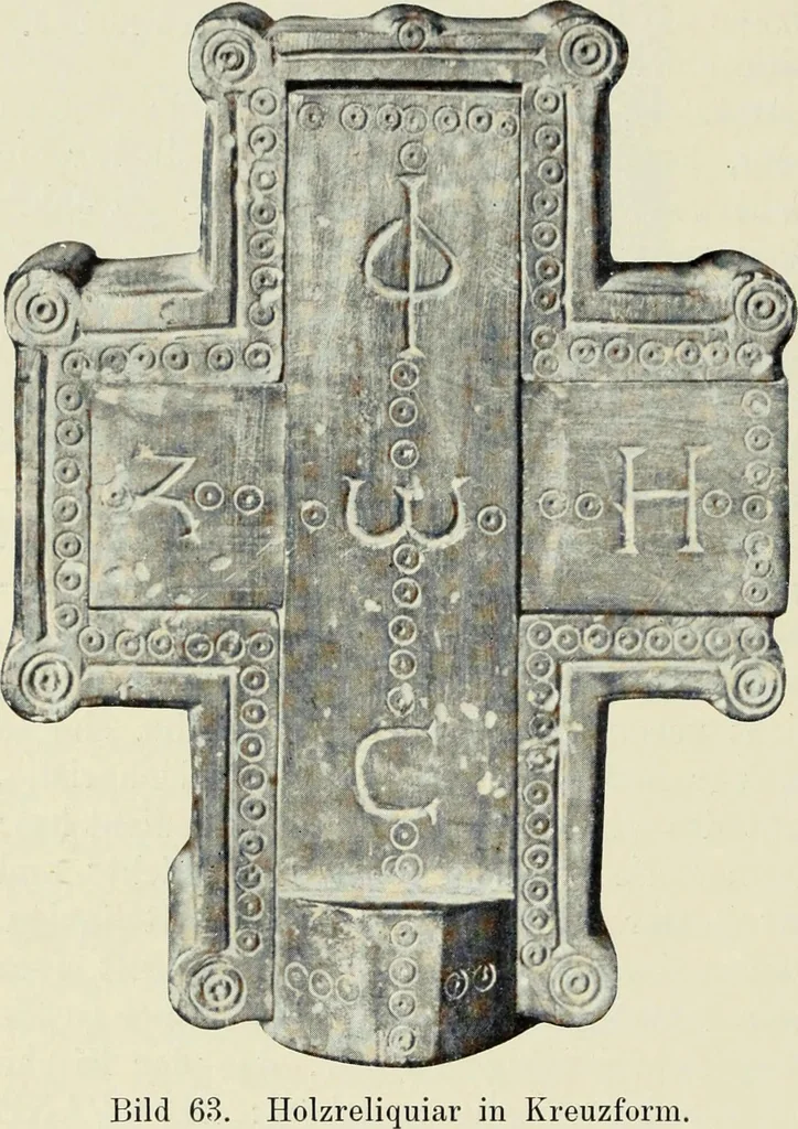 An illustration from Die römische Kapelle Sancta sanctorum und ihr Schatz : meine Entdeckungen und Studien in der Palastkapelle der mittelalterlichen Päpste, 1908, leaf 129