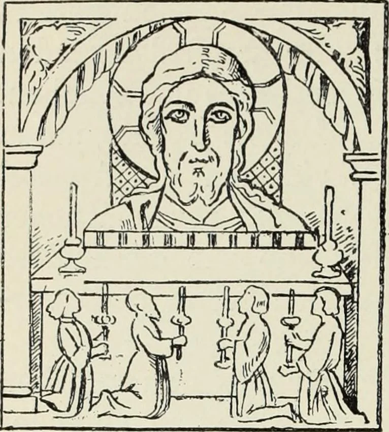 An illustration from Die römische Kapelle Sancta sanctorum und ihr Schatz : meine Entdeckungen und Studien in der Palastkapelle der mittelalterlichen Päpste, 1908, leaf 59