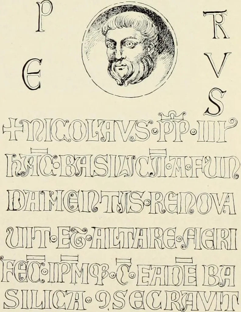 An illustration from Die römische Kapelle Sancta sanctorum und ihr Schatz : meine Entdeckungen und Studien in der Palastkapelle der mittelalterlichen Päpste, 1908, leaf 66