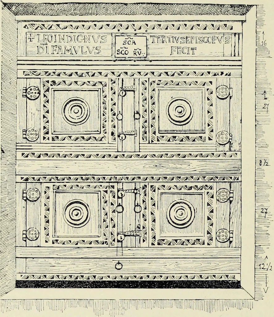 An illustration from Die römische Kapelle Sancta sanctorum und ihr Schatz : meine Entdeckungen und Studien in der Palastkapelle der mittelalterlichen Päpste, 1908, leaf 67